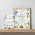Dinosaur First Birthday Time Capsule Sign, Dinosaur 1st Birthday Time Capsule, 1st Birthday Dinosaur Decorations 9165