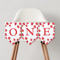Berry First High Chair Banner, Strawberry Printable Bunting Flag