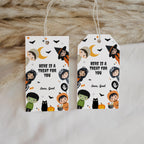 Costume Party Favor Tag, Halloween Birthday Tag Download Printable Template