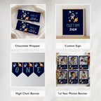 Astronaut First Birthday Invitation, Astronaut 1st Birthday Boy, Outer Space Decorations, Astronaut Party Bundle