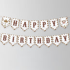 Editable Cowboy First Rodeo Happy Birthday Banner | Cowboy First Rodeo Printable Birthday Party Banner | Western Birthday Decor 8539