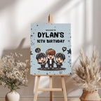 Singer Kpop Birthday Welcome Sign, Singer Kpop Birthday Sign, Editable Template, Singer Kpop Theme Party decorations Instant download