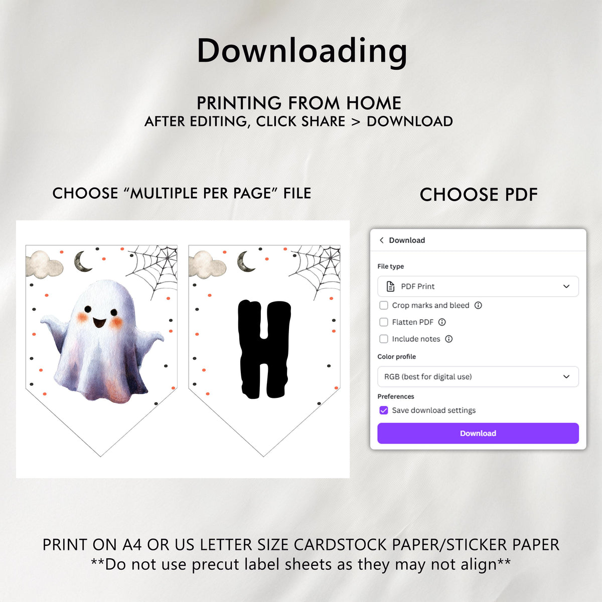Happy Halloween Banner, Costume party Banner, Halloween Banner, Instant Download