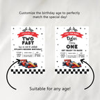 Growing Up Two Fast Welcome Sign, Racing Red Cars Sign, Car Second Birthday 9179