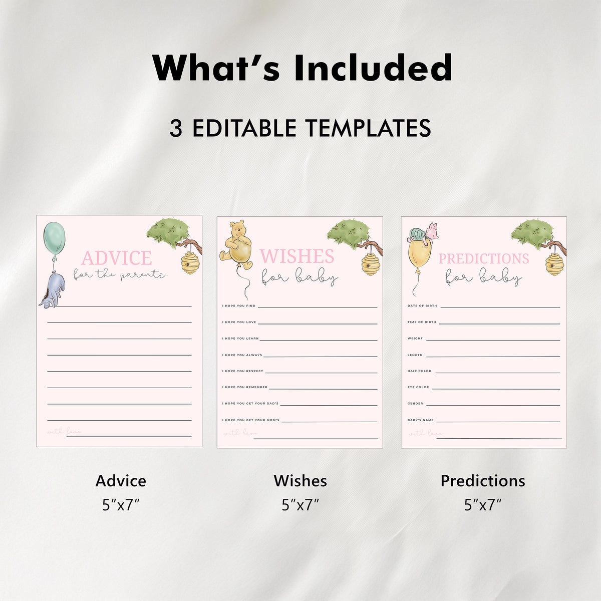 Pink Winnie the Pooh Baby Shower Advice, Wishes and Predictions