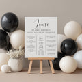 Minimalist Modern First Birthday Milestone Sign, Gender neutral Milestone Board, Baby 1st Year 9175