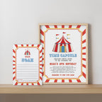 Circus Time Capsule Sign, Carnival 1st Birthday Capsule