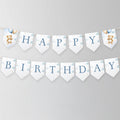 Teddy Bear Happy Birthday Banner