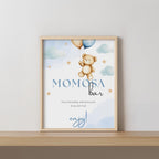 Teddy Bear Mimosa Bar Sign, Momosa Bar Baby Shower Juice Tags