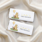 Winnie the Pooh Birthday Chocolate Wrappers, Candy Bar Label