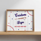 Baseball Custom Sign, Rookie Birthday 8x10 Custom Signs