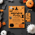Editable Halloween Cute Costume Party Invitation, Halloween Costume Party Invitation, Instant Download