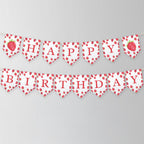 Strawberry Birthday Banner, Berry First Happy Birthday Printable Banners