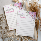 Baby in Bloom Baby Shower Advice, Wishes and Predictions, Baby Girl 9196