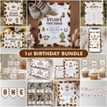 Editable First Rodeo Cowboy Party Decorations | First Rodeo Cowboy Birthday Bundle | First Rodeo Cowboy Party Set | Instant Download 8539