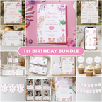 Oneder the sea Birthday Decorations, Under the sea Pink 1st Party Bundle 9180