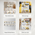 Editable Construction Party Decorations, Dump Truck Package Birthday, Boy Bundle Template Digital Download 9152