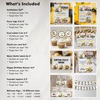 Editable Construction Party Decorations, Dump Truck Package Birthday, Boy Bundle Template Digital Download 9152