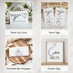 Minimalist Baby Shower Bundle, Simple Invitation Games, Gender Neutral, Modern Party Set Decoration 9302