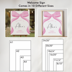 Editable Pink Bow Party Decorations, Pink Bow Party Package Birthday, Pink Coquette Bundle Party Template Digital Instant Download 9158