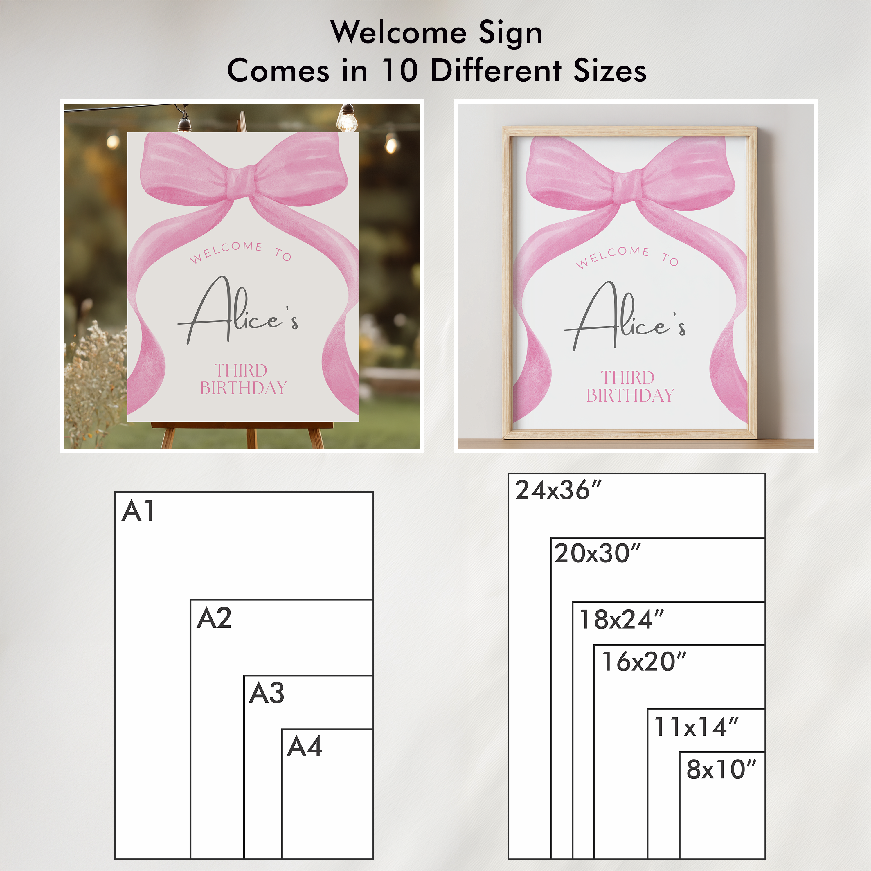 Editable Pink Bow Party Decorations, Pink Bow Party Package Birthday, Pink Coquette Bundle Party Template Digital Instant Download 9158