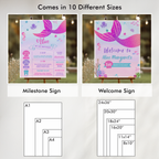 Mermaid First Birthday Bundle, 1st Birthday Party Set, Mermaid First Birthday Decorations, Mermaid Birthday Bundle, Mermaid Decorations 9168