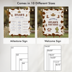 Editable First Rodeo Cowboy Party Decorations | First Rodeo Cowboy Birthday Bundle | First Rodeo Cowboy Party Set | Instant Download 8539