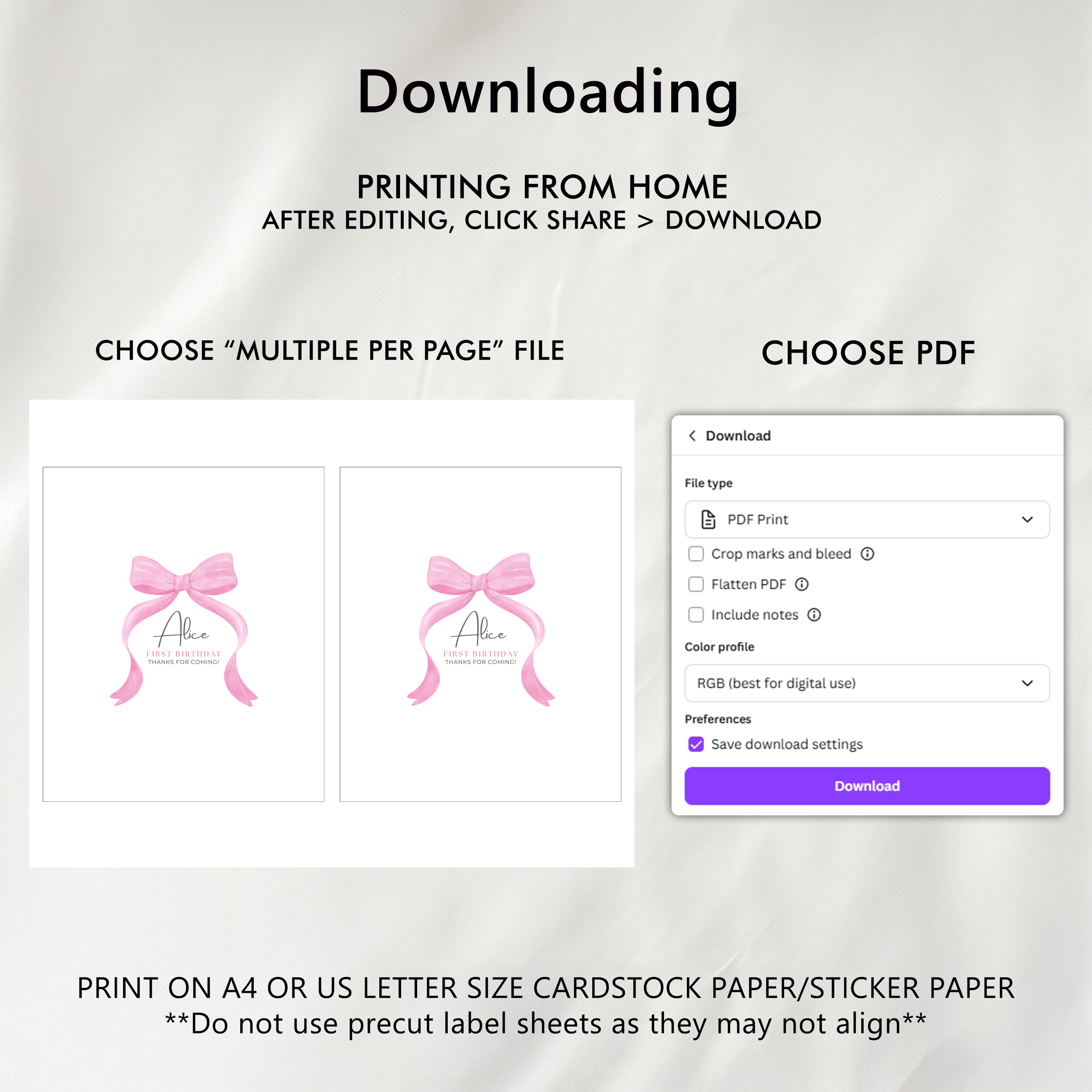 Editable 1st Birthday Pink Bow Chocolate Wrappers, Pink Bow Party Candy Bar Wrapper, First Birthday Pink Bow, Instant Download 9156