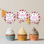 Editable Cowgirl First Rodeo Birthday Cupcake Toppers | Cowgirl First Rodeo Party Cake Toppers | Instant Digital Download 8538