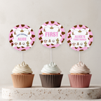 Editable Cowgirl First Rodeo Birthday Cupcake Toppers | Cowgirl First Rodeo Party Cake Toppers | Instant Digital Download 8538