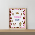 Cowgirl Custom Signs, First Rodeo Custom Signs, 8x10 Custom Sign, Printable 1st Birthday Signs  8538