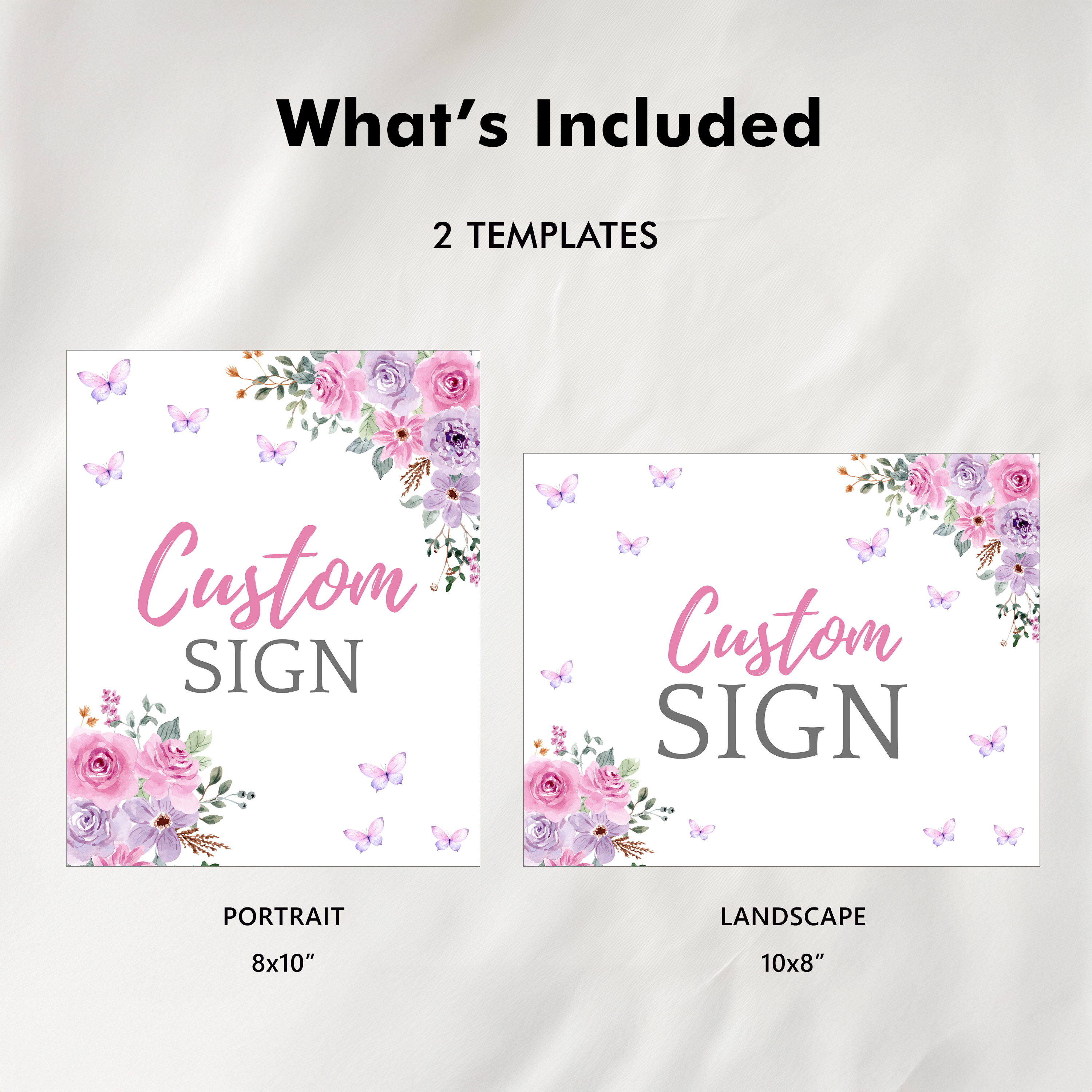 Baby in Bloom Custom Sign, 8x10 Flowers Party Custom Signs 9196
