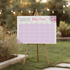Baby in Bloom Baby Shower Due Date Calendar, Baby Arrival Signs 9196