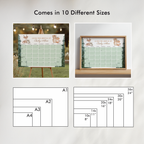 Woodland Baby Shower Due Date Calendar, Baby Arrival Signs