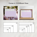 Baby in Bloom Baby Shower Due Date Calendar, Baby Arrival Signs 9196