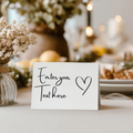 Minimalist Food Label Tent Cards, Mordern Elegant Party Food Labels 9302