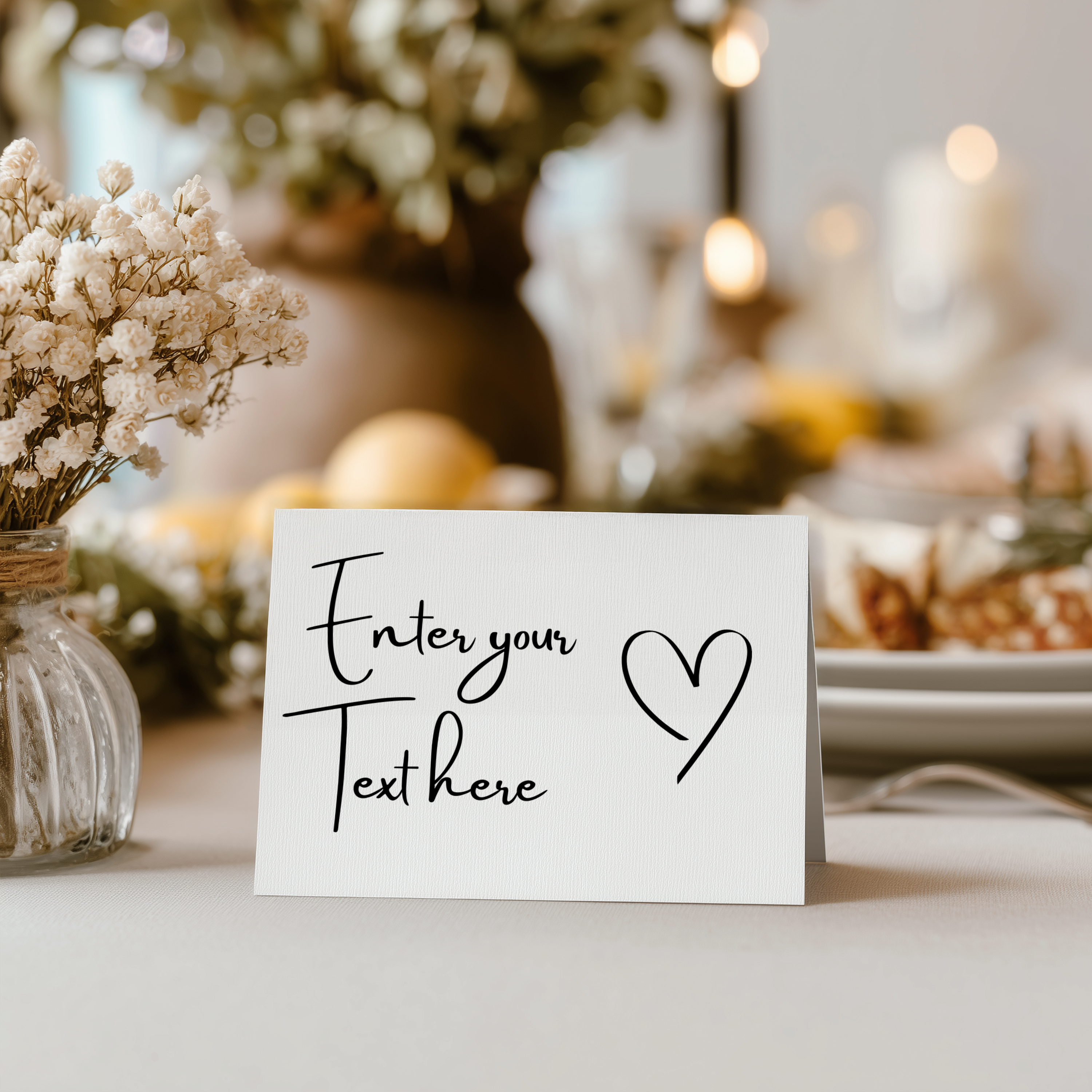 Minimalist Food Label Tent Cards, Mordern Elegant Party Food Labels 9302