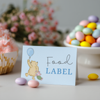 Blue Winnie the Pooh Birthday Decorations, 1st Party Bundle, Printable Party Set