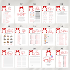 Red Bow Baby Shower Games, Gender Neutral Party Games Pack 9301