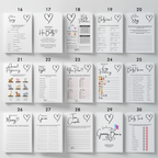 Minimalist Baby Shower Games, Gender Neutral, Simple Modern Party Games Pack 9302