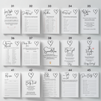 Minimalist Baby Shower Games, Gender Neutral, Simple Modern Party Games Pack 9302