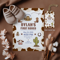 EDITABLE Cowboy First Rodeo Birthday Invitation, Cowboy Invite, Cowboy First Rodeo Birthday, Cowboy First Rodeo Party, Canva Template 8539