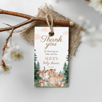 Woodland Baby Shower Invitation, Baby Party Invite