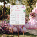 Oneder the sea Birthday Milestone Sign, Under the sea Pink 1st Board 9180