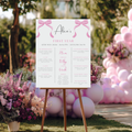 Pink Bow Birthday Milestone Sign, Pink Bow 1st Birthday Milestone Board, Milestone Poster Printable, Baby First Year Pink Bow Girl 9156