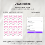 Pink Bow Mimosa Bar Sign, Baby Shower Coquette Juice Tags (Digital Download) 9303