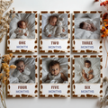 First Rodeo First Year Photos, Cowboy 1st Rodeo Birthday Photos, Baby's First Year Month Photos, Monthly Photo Banner 8539