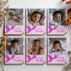 Mermaid First Year Photos, Mermaid 1st Birthday Photos, Mermaid First Year Month Photos, Monthly Photo Banner 9168