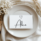 Minimalist Place Card Printable Template, Gender Neutral, Editable Place Cards 9302