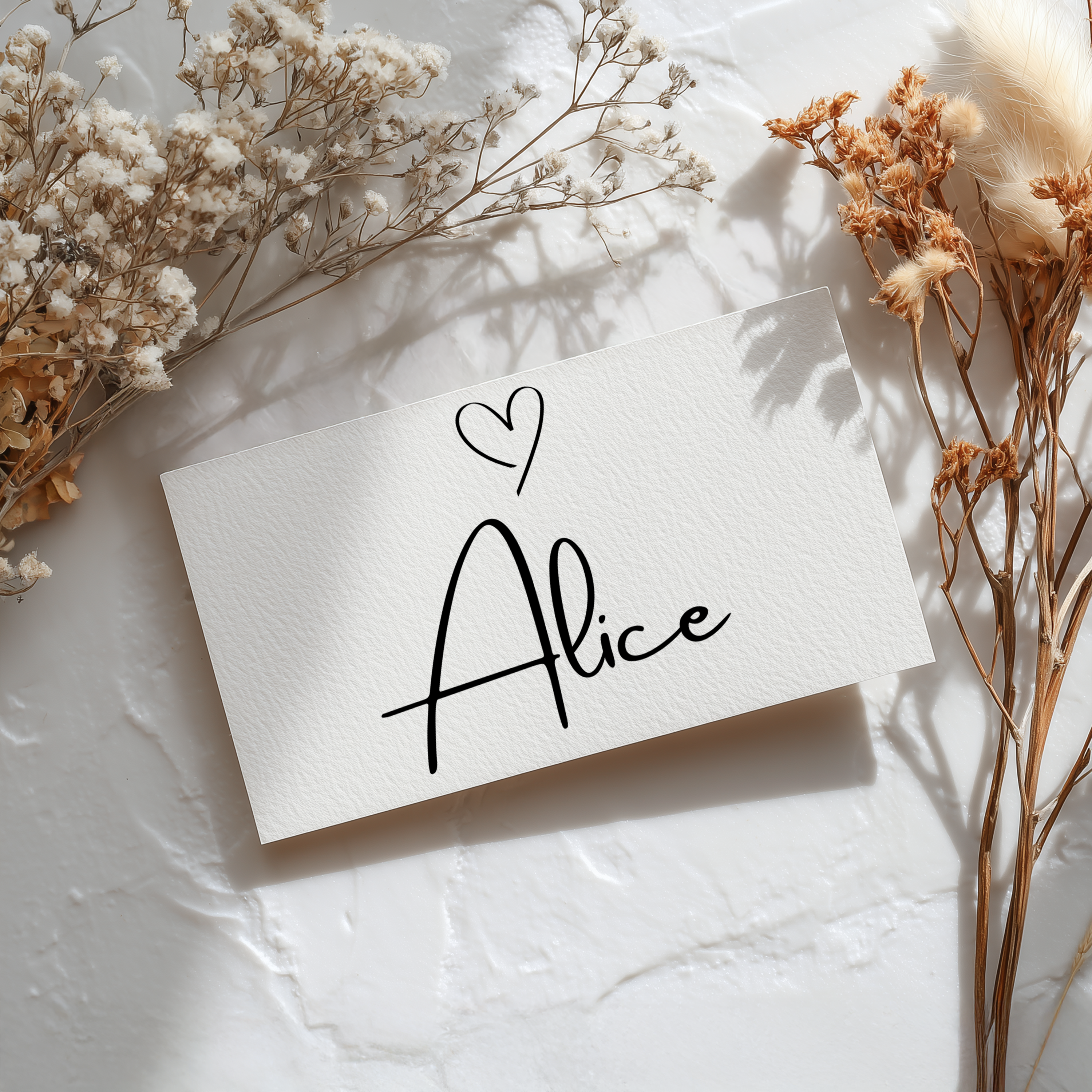 Minimalist Place Card Printable Template, Gender Neutral, Editable Place Cards 9302